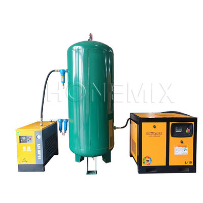 معدات مساعدة قوية 7.5KW / 10HP جهاز ضغط الهواء المسمار مجموعة